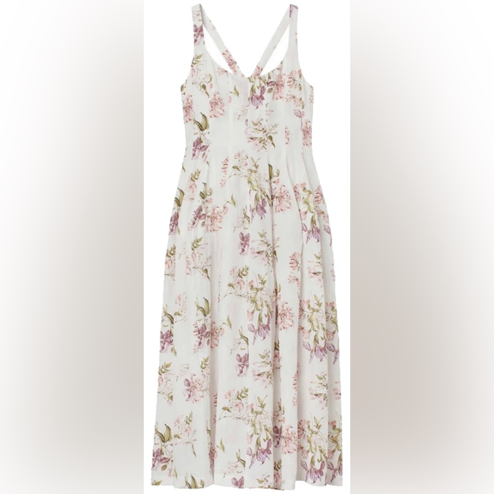 Brock Collection x H&M Floral Midi Dress Size Small